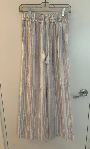 Elan Striped Linen Pants thumbnail 1