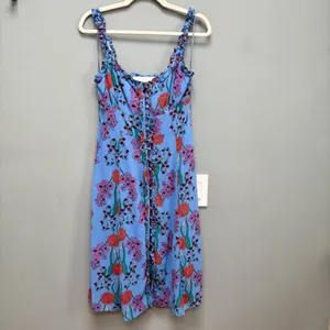 ASTR The Label Blended Blue Floral Print Button-Up Midi Dress S thumbnail 5