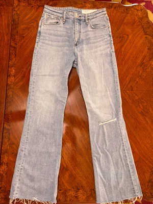 rag & bone Women's Casey Blue High Waist Flare Leg Jeans Size 26 thumbnail 1