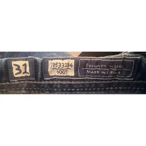Miss‎ Me Bootcut Jeans Womens 31 Blue Excellent Angel Wing Studded JP5331B4 thumbnail 3