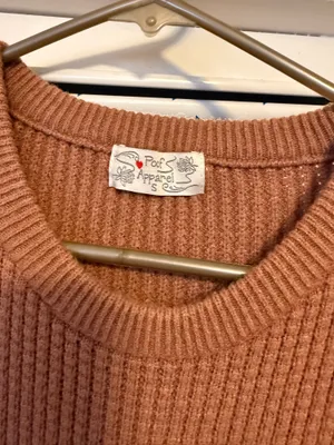 Poof Apparel Cropped Ribbed Sweater thumbnail 4