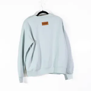 Parke Classic Mockneck Pullover Long Sleeve Fleece Lined Sweater Arctic Blue thumbnail 4