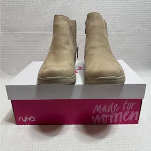 Ryka Noelle Beige Ankle Booties thumbnail 4
