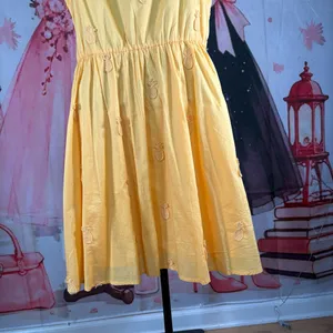 J. Crew Yellow Sleeveless Tiered Sundress 4 thumbnail 3