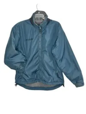 Vintage Columbia Fleece Lined Jacket Sz S Blue Nylon Bomber Jacket thumbnail 2