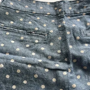 Old Navy Blue Polka Dot Linen Mid Rise Shorts Sz‎ 2 thumbnail 3