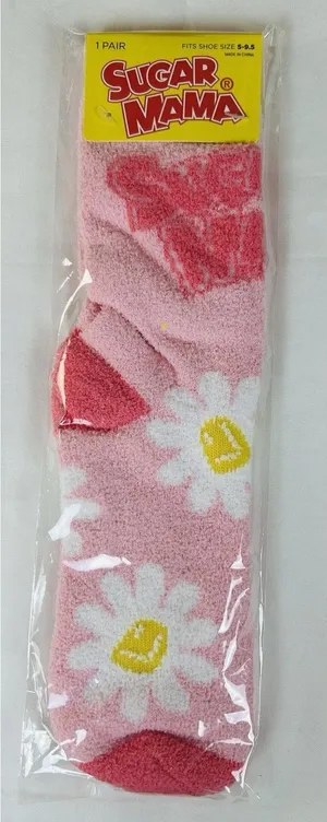 New Retro Candy Crew Socks Women’s Size 5-9.5 Fuzzy Cozy Warm Nostalgic Novelty thumbnail 1
