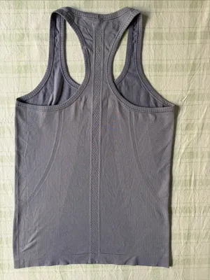 Lululemon Swiftly Seamless Racerback Tank Top - Lavender Gray thumbnail 4