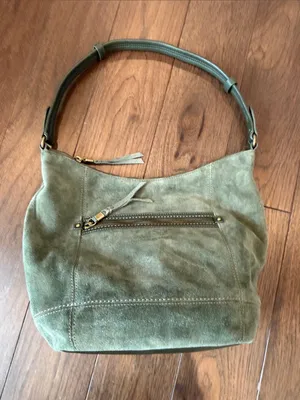 The Sak Sequoia Suede Hobo Bag in Moss Green - C11-686 thumbnail 5
