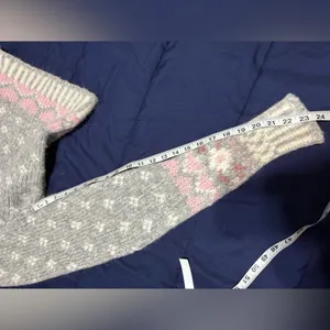LoveShackFancy Rosie Pointelle Grey/GrayAlpaca Wool Pullover Sweater (S) thumbnail 10