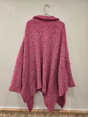 Free People BFF Cardigan Open Front in a Prickly Pear pink color S thumbnail 4