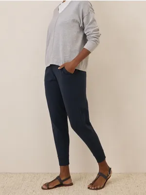 Pact Organic Airplane Navy Jogger Pants Size Small thumbnail 2