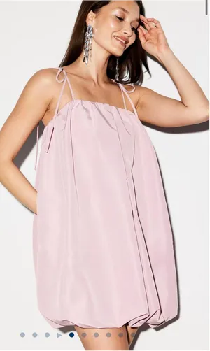 The Occasion by Old Navy Taffeta Bubble Mini Dress thumbnail 4