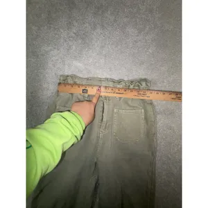 Bohme Women's M Olive Green Paperbag Waist Utility Carpenter Pants High Rise thumbnail 8