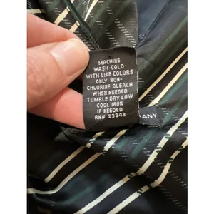 New York &‎ Co Plaid Sleeveless Babydoll Top Black Green Holiday Dark Academia 6 thumbnail 8