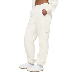 Alo Yoga Polar Fleece Wintry Mix Pant Ivory Cream Size XS thumbnail 8