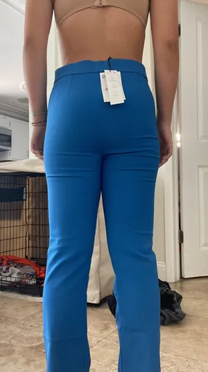 ZARA Straight Leg Pants thumbnail 1