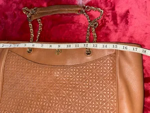 Tory Burch Bryant Embossed Leather Tote braw thumbnail 3
