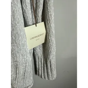 Cynthia Rowley Womens‎ Chenille Knit Crew Neck Sweater Cream Off White Large NWT thumbnail 4