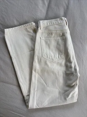 Uniqlo x Comptoir des Cotonniers Ivory Straight Leg Jeans thumbnail 3