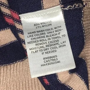 Halogen Nordstrom Stripe Crewneck Cardigan Sweater M v6x thumbnail 7