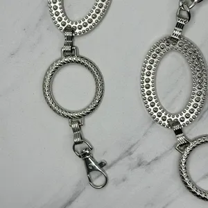 Chunky Studded Silver Tone Chain Belt One Size (OS) ✨ thumbnail 3