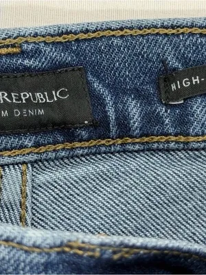 Banana Republic Jeans Skinny Fit High Rise Women’s Size 25 Medium Wash Blue thumbnail 2