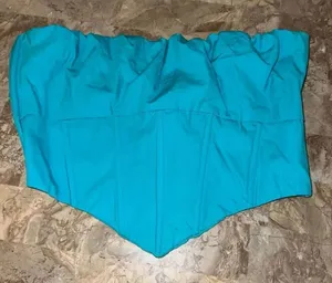 Princess Polly tube top blue size 8 M thumbnail 1