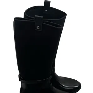 Michael Kors‎ Charm Stretch Calf Black Rain Boots Capsule Comfort Utility 9 thumbnail 8