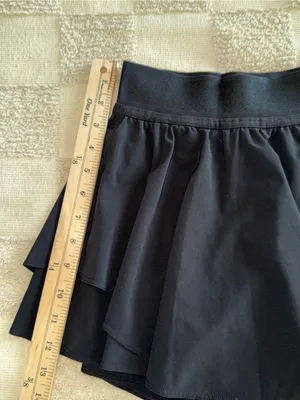 Lululemon Court Rival High Rise Skirt Black size 2 thumbnail 3