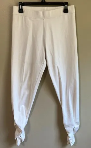Soft Surroundings‎ size medium white leggings thumbnail 1