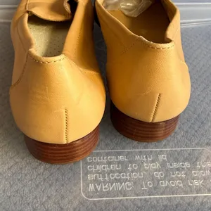 Michelle D‎ Womens Tan Beige Leather Square Toe Loafers Low Block Heel SZ 7 thumbnail 8