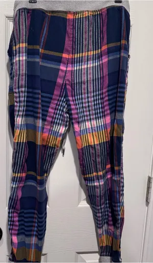 Aerie Plaid Flannel Pajama Pants Women’s XS Blue Pink Lounge Sleepwear thumbnail 1