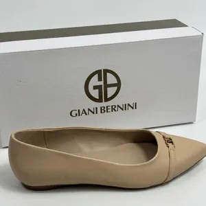 Giani Bernini Size-6.5 M Womens Bentlley Ginger Leather Pointed Toe Flats thumbnail 3