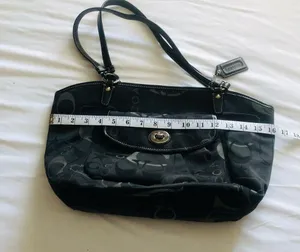 Coach Neatly used Hand bag.See pictures for measurements thumbnail 5