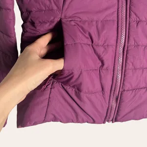The North Face Women’s Harway Nylon Stand Collar Purple Puffer Jacket S thumbnail 4