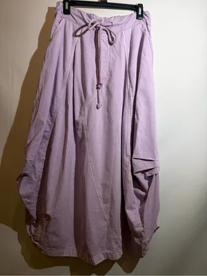 NWT Free People Willow Poplin Parachute Maxi Skirt in Pink Lavender Size S thumbnail 3