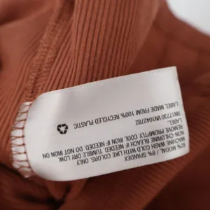 A New Day Womens Ribbed Mock Neck Elbow Sleeve Top Terracotta Rust Large thumbnail 3