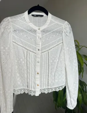 ZARA White Blouse thumbnail 1