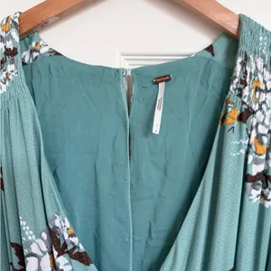 Free People All I Got Floral Printed Maxi Dress 0 XS Blue thumbnail 8