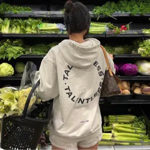Talentless Heavyweight Circle Logo Hoodie Cream thumbnail 3