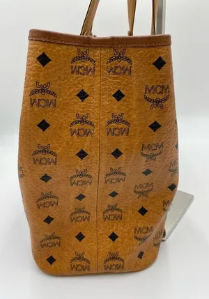 MCM VISETOS SHOPPER COGNAC MEDIUM thumbnail 2