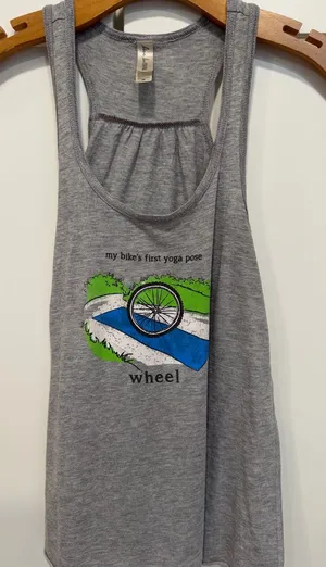 Yoga-Inspired Gray Racerback Tank thumbnail 1