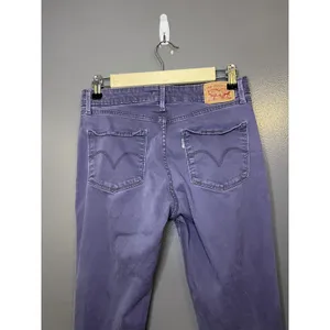 Levis Mid Rise Skinny Jeans Womens 29 Purple Medium Wash Stretch Denim thumbnail 5