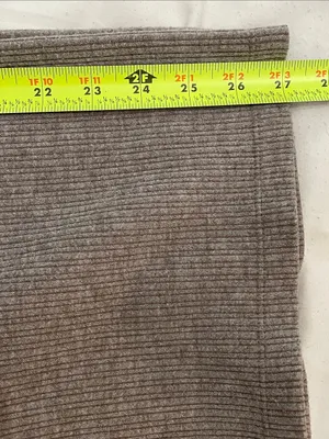Halara Ribbed Mid Rise Drawstring Pockets Wide Leg Cargo Pants Medium Taupe thumbnail 7