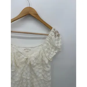 Aeropostale Cream Lace Mini Babydoll‎ Dress Size L Witchy Fairy Coquette Dainty thumbnail 4