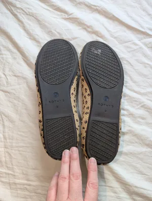 Rothy’s Retired Cheetah Print Rounded Flats W9 Brown/Black thumbnail 3