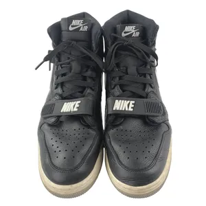 Nike Air Jordan Legacy 312 Oreo Men's Black Leather High Top Sneakers Shoes 12 thumbnail 2