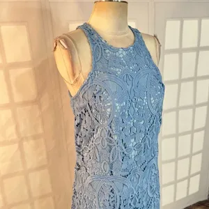 Lovers & friends baby blue lace scallop hem party dress size small thumbnail 3