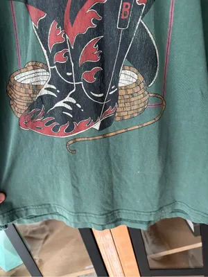 Brooks & Dunn graphic tee forest green country music cowboy boots hat western thumbnail 6